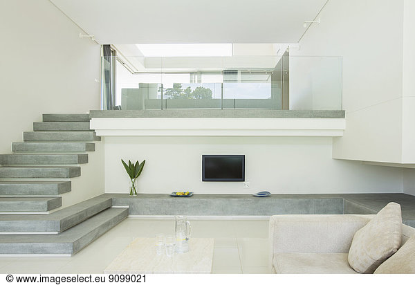 Modern living room with balcony
