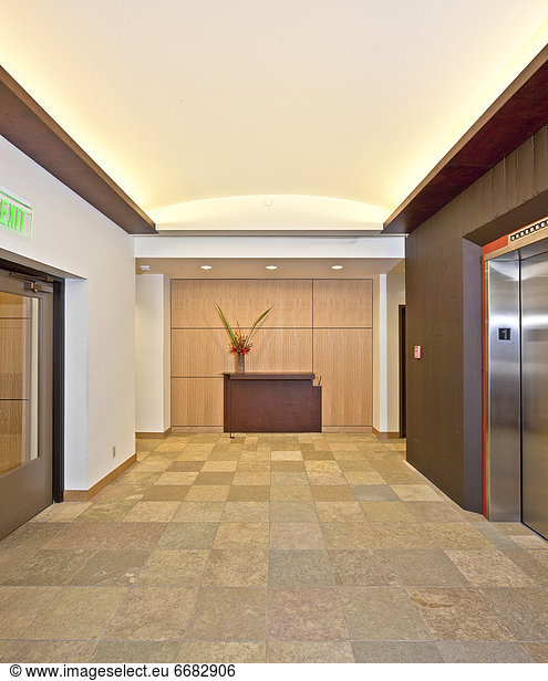 Modern Office Building Hallway