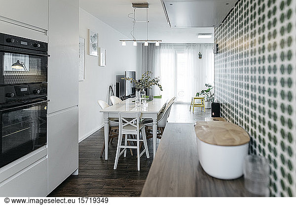 Modern open plan kitchen