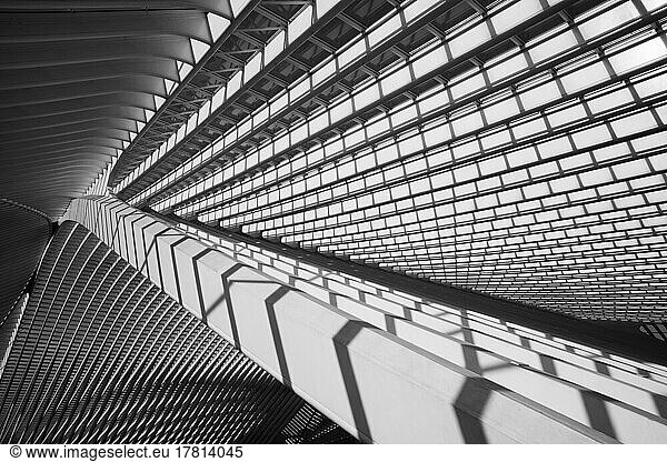 moderne Architektur  Bahnhof Lüttich  Belgien  Europa