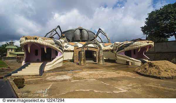 Modernes Museum von Foumban  Kamerun  Afrika