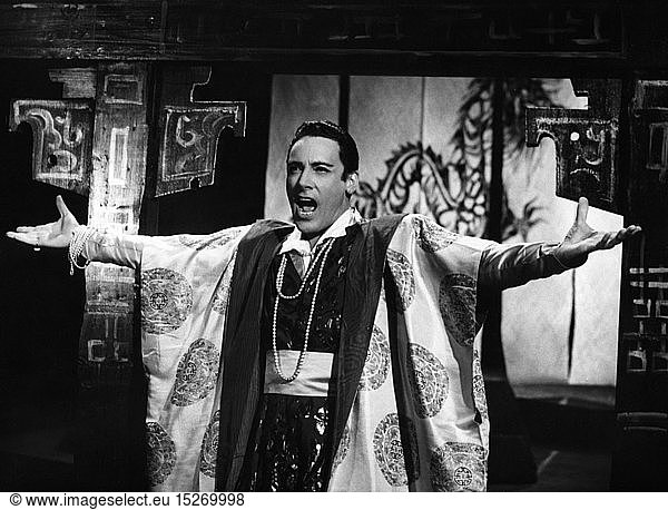 Monaco  Mario del  27.7.1915 - 16.10.1982  ital. SÃ¤nger (Tenor)  Halbfigur  bei Auftritt  in 'Turandot'  Juni 1956