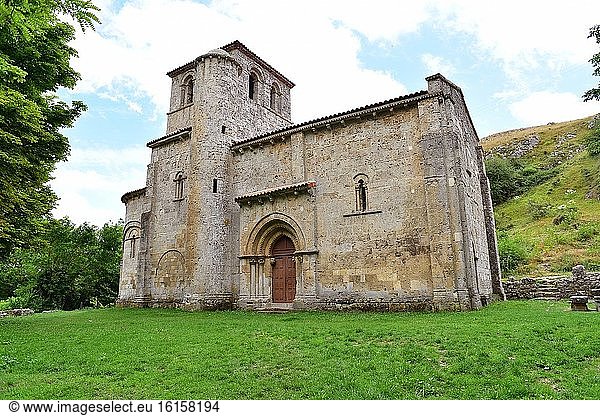 Monasterio de Rodilla  Einsiedelei Nuestra Se?ora del Valle (romanisches 12. Jahrhundert). La Bureba  Provinz Burgos  Kastilien und Leon  Spanien.