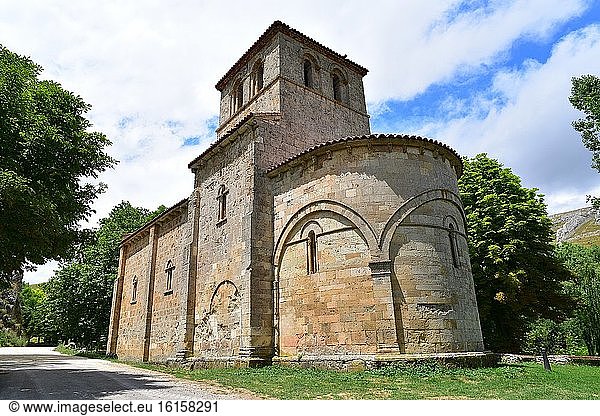 Monasterio de Rodilla  Einsiedelei Nuestra Se?ora del Valle (romanisches 12. Jahrhundert). La Bureba  Provinz Burgos  Kastilien und Leon  Spanien.