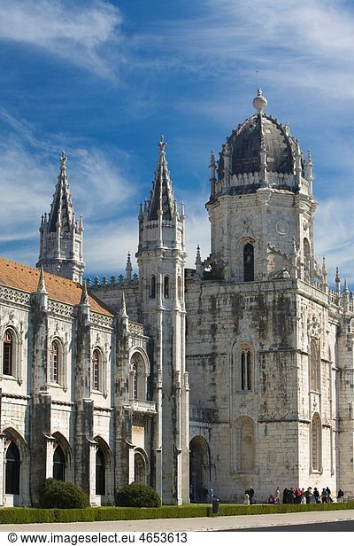 Monastery of St Jeronimo Hieronymite Monastery  in Belem  Lisbon city Portugal