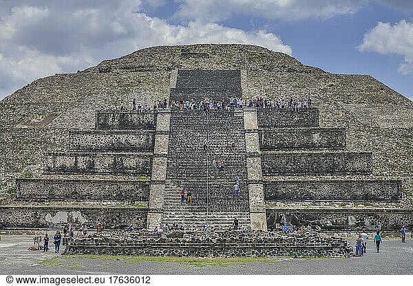 Mondpyramide Piramide de la Luna  Ruinenstadt Teotihuacan  Mexiko  Mittelamerika