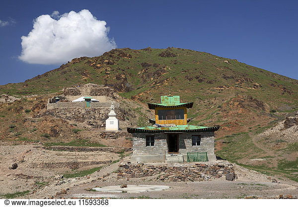Mongolei Stupa bei der Klosterruine Ongi