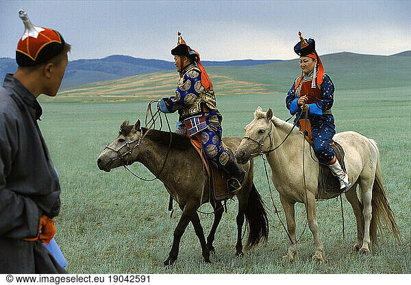 Mongolian couple