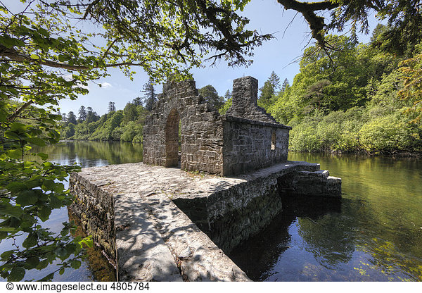 Monk's Fishing House,  Cong Abbey,  County Mayo und Galway,  Connacht,  Republik Irland,  Europa
