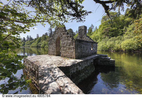 Monk's Fishing House Cong Abbey County Mayo und Galway Connacht Republik Irland Europa