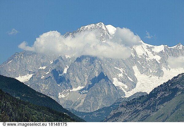 Mont Blanc  High Savoie  Savoie  Auvergne-Rhone-Alpes  France  Europe  Mont Blanc Massif  Europe