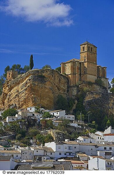 Montefrio. Maurische Burg  Washington Irving Route  Provinz Granada  Andalusien  Spanien  Europa