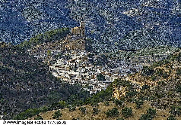 Montefrio  maurische Burg  Washington Irving Route  Provinz Granada  Andalusien  Spanien  Europa