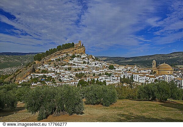Montefrio  maurische Burg  Washington Irving Route  Provinz Granada  Andalusien  Spanien  Europa