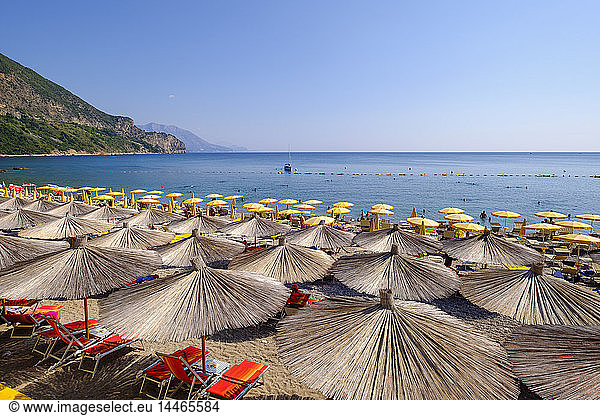 Montenegro  Adriatic Coast  near Budva  Beach Jaz