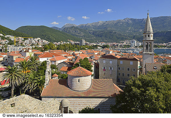 Montenegro  Blick über Budva