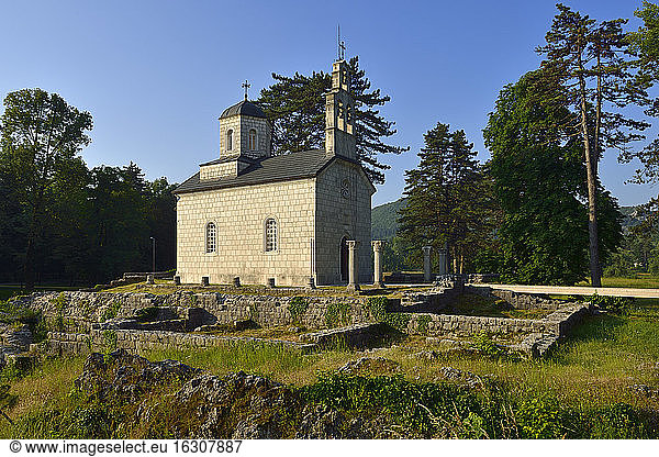 Montenegro  Cetinje  historische Cipur-Kirche
