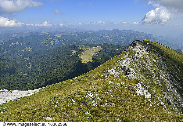 Montenegro  Crna Gora  view from Komovi to Bjelasica mountains