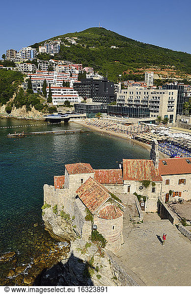 Montenegro  view over the coast of Budva