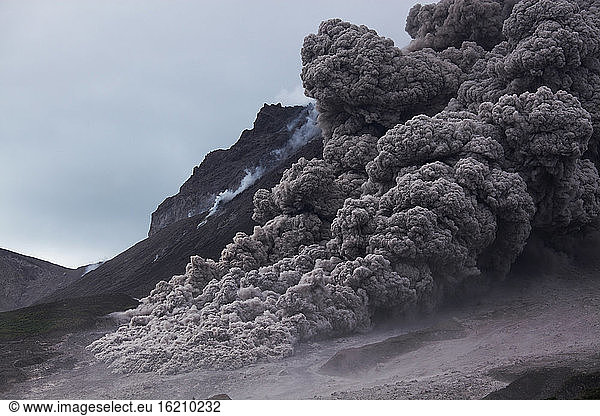 Montserrat Montserrat, Caribbean, Pyroclastic Flow Over Eruption ...