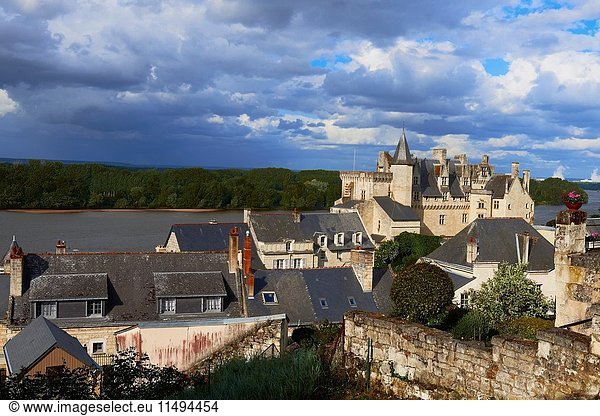 Montsoreau,  Loire River,  Castle,  Labelled Les Plus Beaux Villages de France,  The Most Beautiful Villages of France,  Maine et Loire,  Pays de la Loire,  Loire Valley,  UNESCO World Heritage Site,  France.