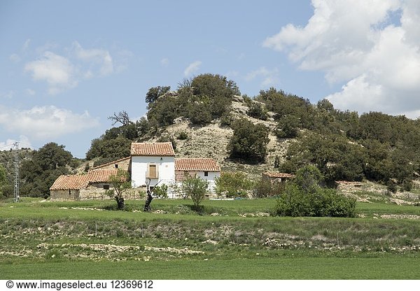 Mora de Rubielos medieval village Gudar mountains  Teruel  Aragon  Spain