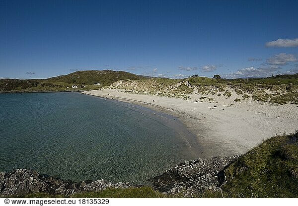 Morar Beach  Silver sands of Morar  Morar  Schottland  Großbritannien  Europa