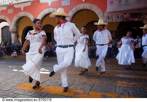 Morgen Tänzer Nordamerika Mexiko Tabascosauce Geographie Woche Show Sonntag Yucatan
