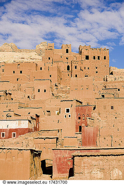 Morocco  Adobe buildings of Ait Benhaddou Kasbah