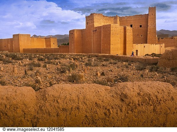 Morocco  old kasbah at Imiter.