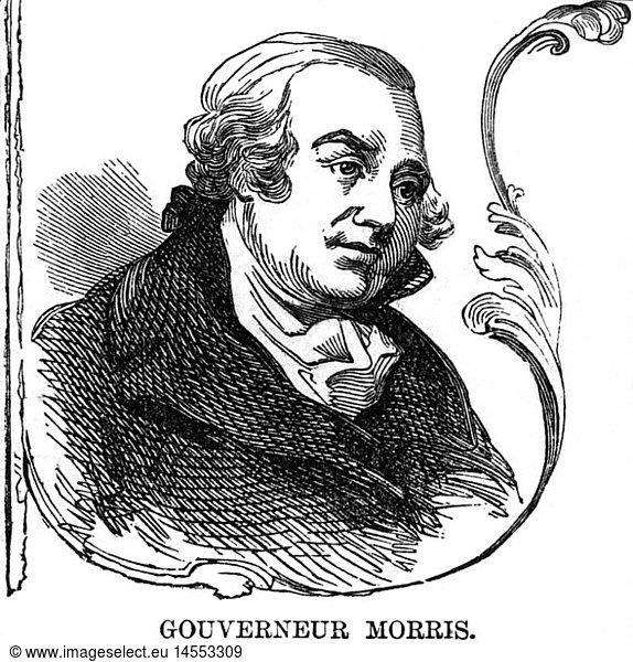 Morris  Robert 20.1.1734 - 9.5.1806  US Politiker  Portrait  Xylografie  19. Jh. Morris, Robert 20.1.1734 - 9.5.1806, US Politiker, Portrait, Xylografie, 19. Jh.,