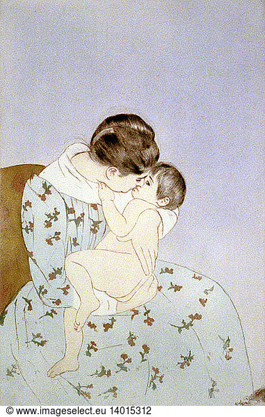 Mother's Kiss by Mary Cassatt