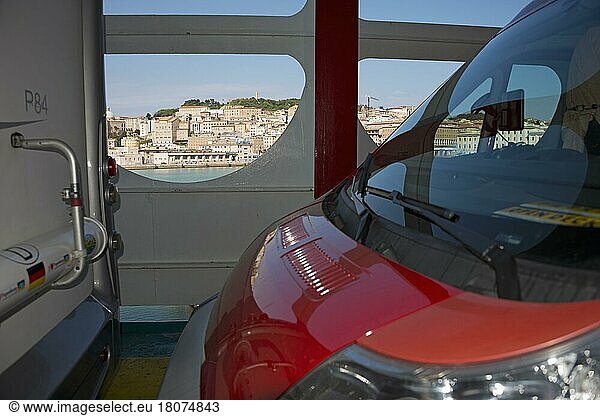 Motorhome on ferry  Ancona  Italy  Anek Lines  Europe