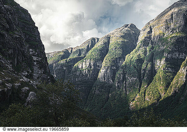Mountain landscape in Norway  Scandinavia  Europe. Beauty world.