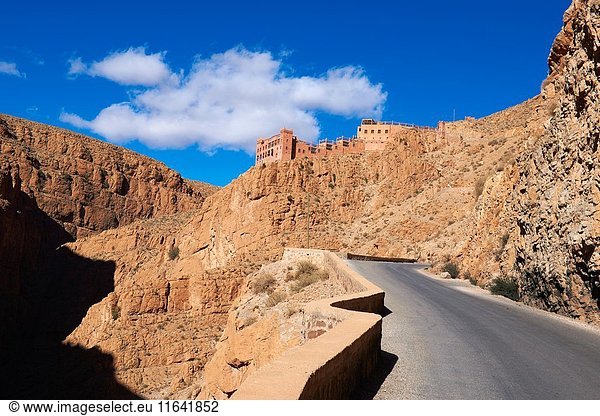 Mountain Road,  Winding road,  Dades Valley,  Sinuous road,  Dades Gorges,  High Atlas,  Morocco.