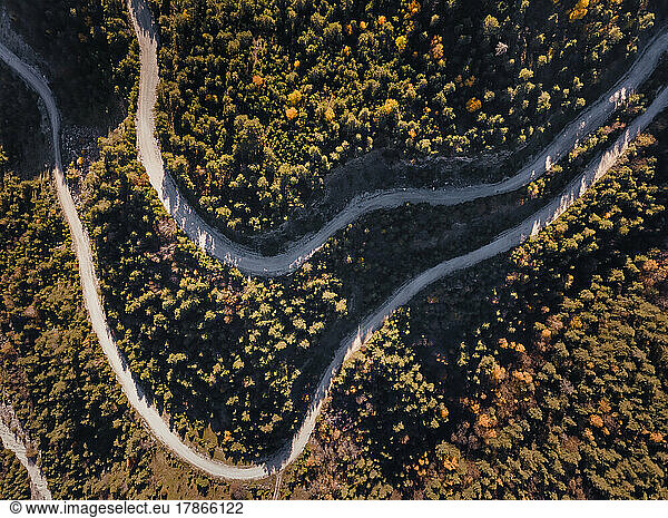 Mountain road  Dagestan  North Caucasus  Russia