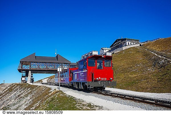 Mountain station  Schafberg rack railway  Schafberg  St.Wolfgang  Salzkammergut  Upper Austria  Austria  Europe