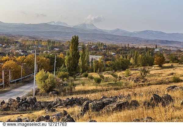 Mountain valley landscape  Saghmosavank  Kotayk province  Armenia.