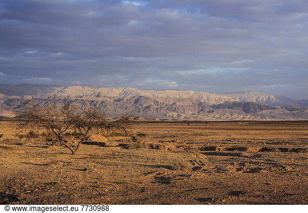 Mountains And Desert Landscape  Jordan Rift Valley Israel