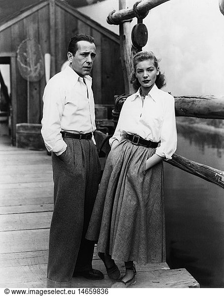 movie  Key Largo  USA 1948  director: John Huston  scene with: Humphrey Bogart  Lauren Bacall
