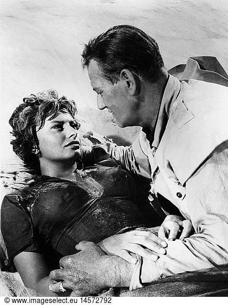 movie  Legend of the Lost  USA / ITA 1957  director: Henry Hathaway  scene with: Sophia Loren  John Wayne