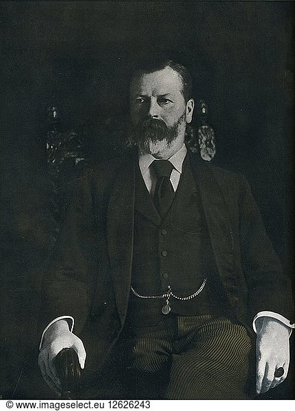Mr. Arthur Sanderson zu Hause  1901 Künstler: Unbekannt