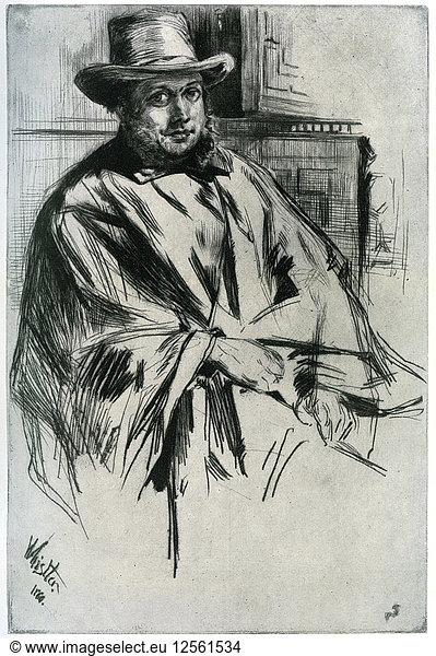 Mr Mann  1860 (1904).Artist: James Abbott McNeill Whistler