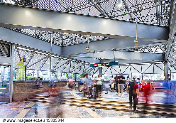 MRT-Eingang  Singapur
