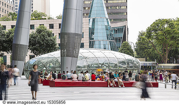 MRT Entrance at Orchard Road shopping Mall  Singapore