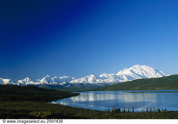 Alaska Keychain Mount McKinley Alaska photo of Denali from Wonder Lake 