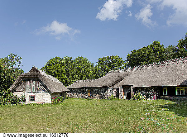 Muhu Museum Exterior in Estland  ein Museum des ländlichen Lebens