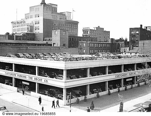 Multi-level parking lot  Washington  D.C.  USA  David Myers  U.S. Farm Security Administration  July 1939