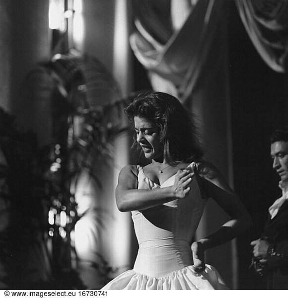 Music:
Dance / Flamenco. Flamenco dancer “La Chunga performing in France. Photo  1962.