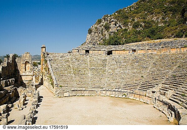 Myra  Amphitheater  Lykien  Türkei  Asien